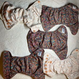 5 GroVia Newborn AIO Diapers